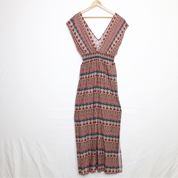 Forever 21 bohemian multi colored maxi dress - Picture 13 of 14